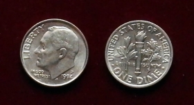 США 10 центов 1994 P XF