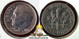 США 10 центов 1968 aUNC