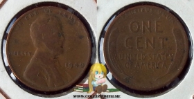 США 1 цент 1940 F