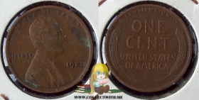 США 1 цент 1925 VF