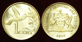 Тринидад и Тобаго 1 цент 2014 aUNC\UNC