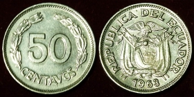 Эквадор 50 сентавос 1963