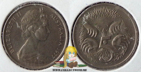 Австралия 5 центов 1977 XF