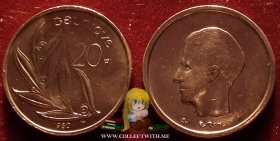 Бельгия 20 франков 1980 VF