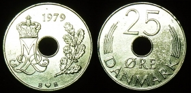 Дания 25 эре 1979