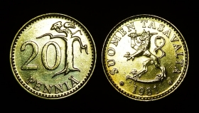Финляндия 20 пенни 1981