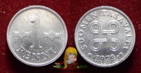 Финляндия 1 пенни 1979 XF