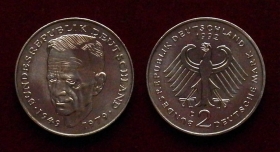 Германия 2 марки 1992 D XF