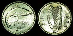 Ирландия 1 флорин 1968