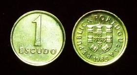 Португалия 1 эскудо 1985