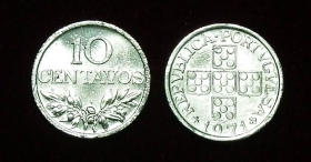 Португалия 10 сентавос 1971