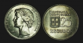 Португалия 25 эскудо 1985