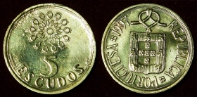 Португалия 5 эскудо 1997
