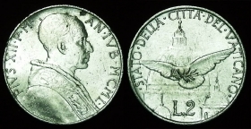 Ватикан 2 лиры 1950