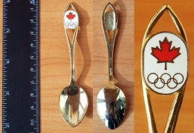 Сувенирная ложка Олимпиада Канада