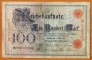 Germany 100 mark 1898 VF Series E/A