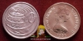 Cayman Islands 10 cents 1982 XF Error