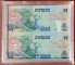 Bahamas 1 dollar 1992 UNC Uncut sheet in plastic case