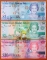 Cayman Islands 1, 5, 10 dollars 2010 UNC