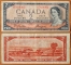 Canada 2 dollars 1954 VF Devil's Face