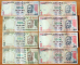 India 25 banknotes from circulation of 500 and 1000 rupees