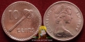 Fiji 10 cents 1969 VF
