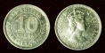 Malaya and British Borneo 10 cents 1957 H