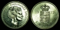 Denmark 1 krone 1977