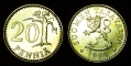 Finland 20 pennia 1984