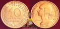 France 10 centimes 1963 VF