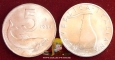 Italy 5 lire 1954 F