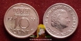 Netherlands 10 cents 1955 VF/XF